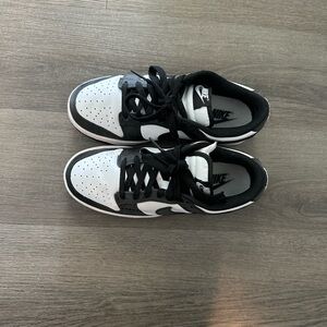 Nike Black & White Low-Top Dunk Style Sneaker